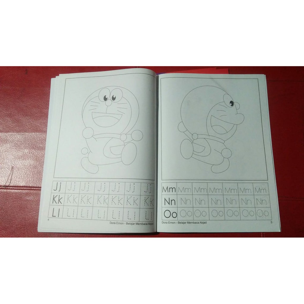 Buku Mewarnai & Membaca Abjad Edisi Doraemon