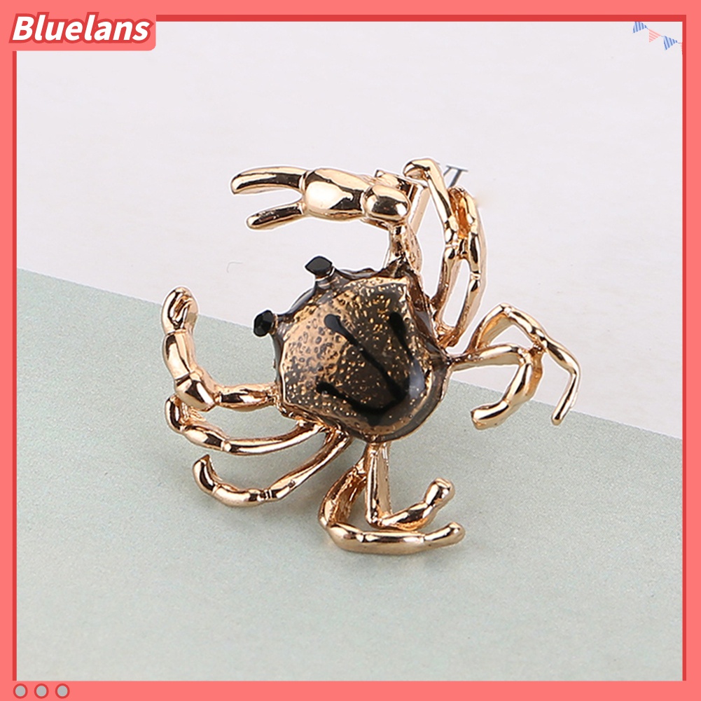 Bros Pin Enamel Bentuk Kepiting Untuk Wanita