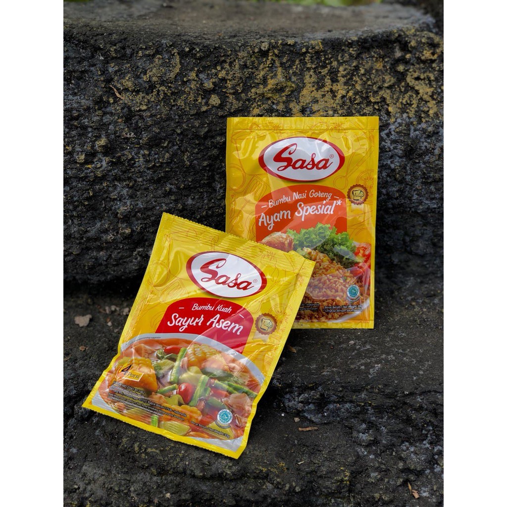 

Sasa Bumbu Kuah Sayur Asem - Nasi Goreng Ayam Spesial 20g