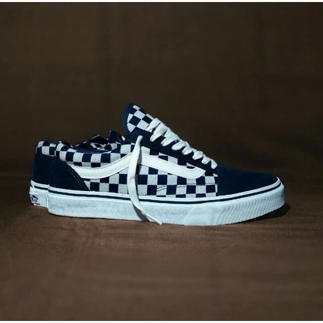 Vans Oldskool V36CL Checkerboad Indigo Japan Navy/White (BNIB) Original