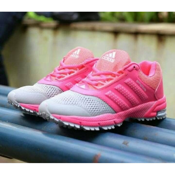 SEPATU ADIDAS SPRINGBLADE PINK GREY CASUAL RUNNING SEPATU WANITA