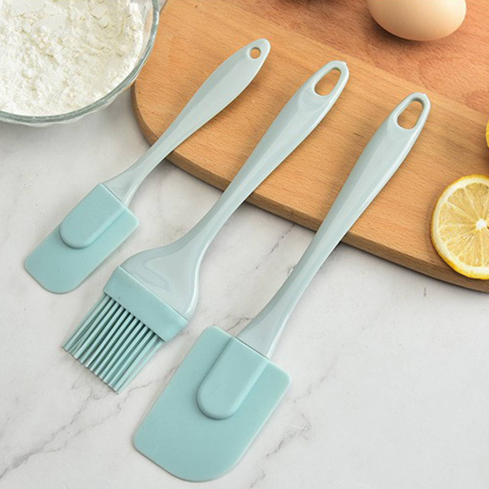 Set Spatula Kuas Minyak Kue Bahan Silikon