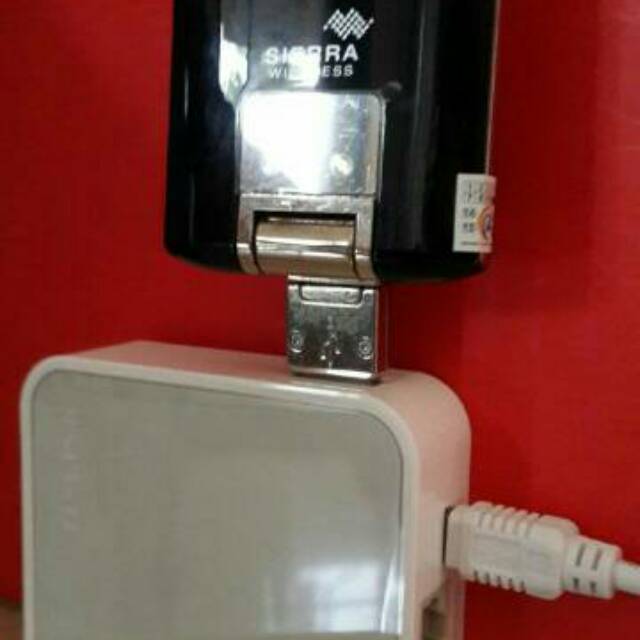 Paket Router 3G 4G Tp-Link MR3020 dan Modem Sierra 320U unlock LTE 1800 Mhz support slot Antena