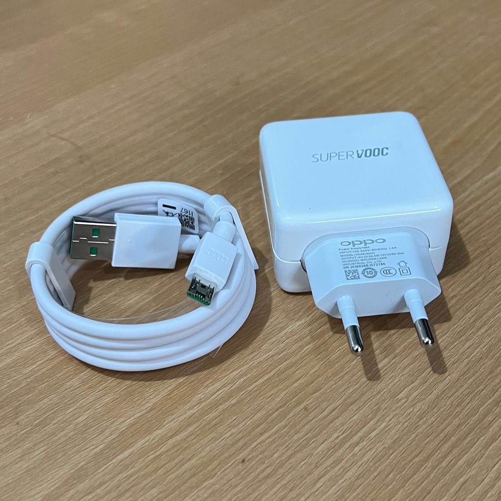 ADAPTER + KABEL 1 SET CHARGER OPPO VOOC 4A ORIGINAL