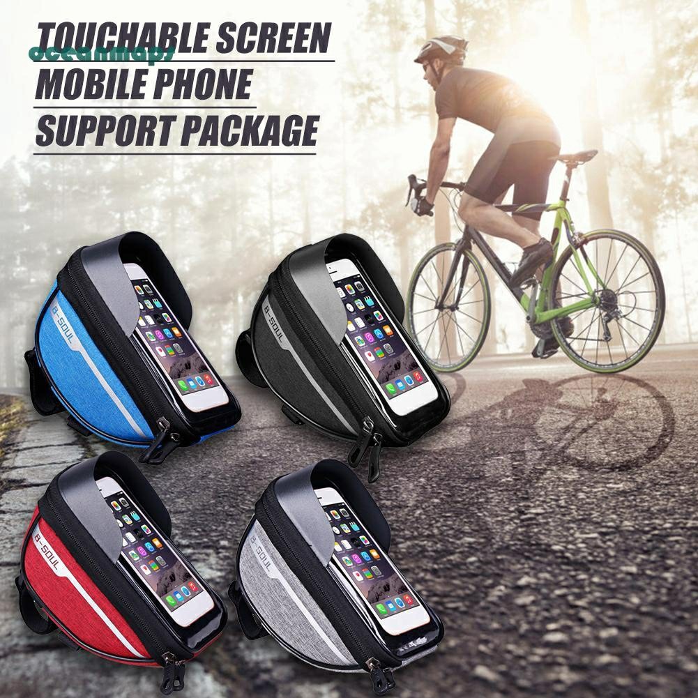 Tas sepeda gunung mtb pixie balap roadbike frame depan hp 5.5 inch waterprof anti air original murah