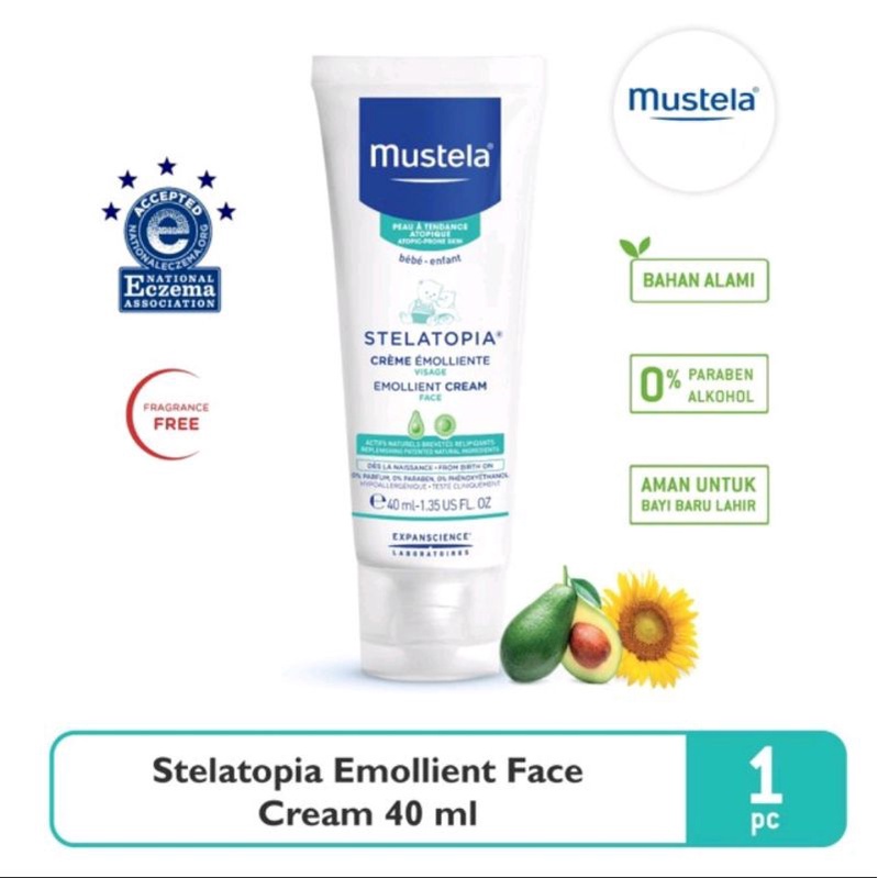 Mustela STELATOPIA Emollient Face Cream