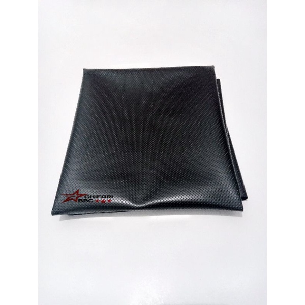 sarung jok motor hitam polos SOUL berkualitas ukuran L 50cm P 86-88