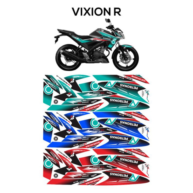 Striping Sticker Decal Variasi Yamaha Vixion R Tahun 2020 Motip Petronas