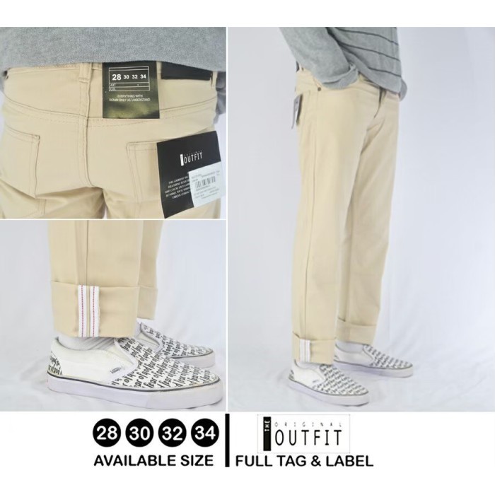 Celana Chino The Original Outfit/Chino/Celana/Fashion Pria/Celana Pria - Putih