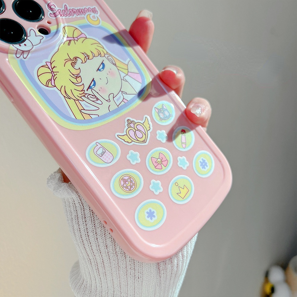 Soft Case Tpu Motif Sailor Moon Untuk iPhone 13pro 13prm 11 7Plus 8Plus Xr XS 13 12pro Max