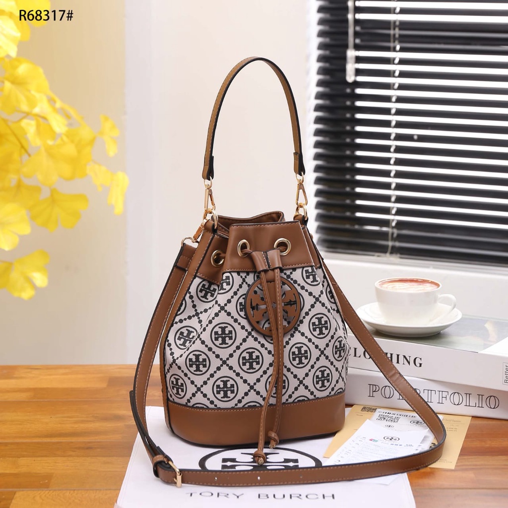 TB T Jacquard Bucket Bag R68317