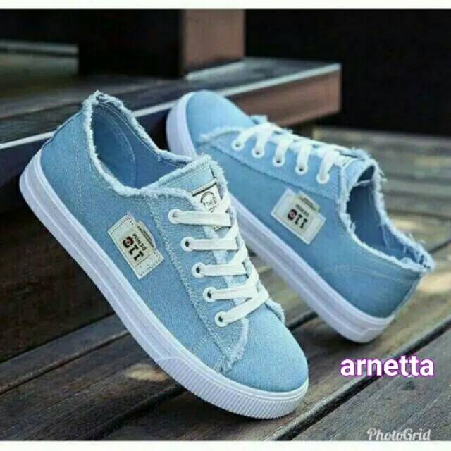 SEPATU KETS WANITA LEVIS DENIM LUCU MURAH MAIN MALL SNEAKERS SEKOLAH KULIAH SANTAI CEWE MODEL IMPORT