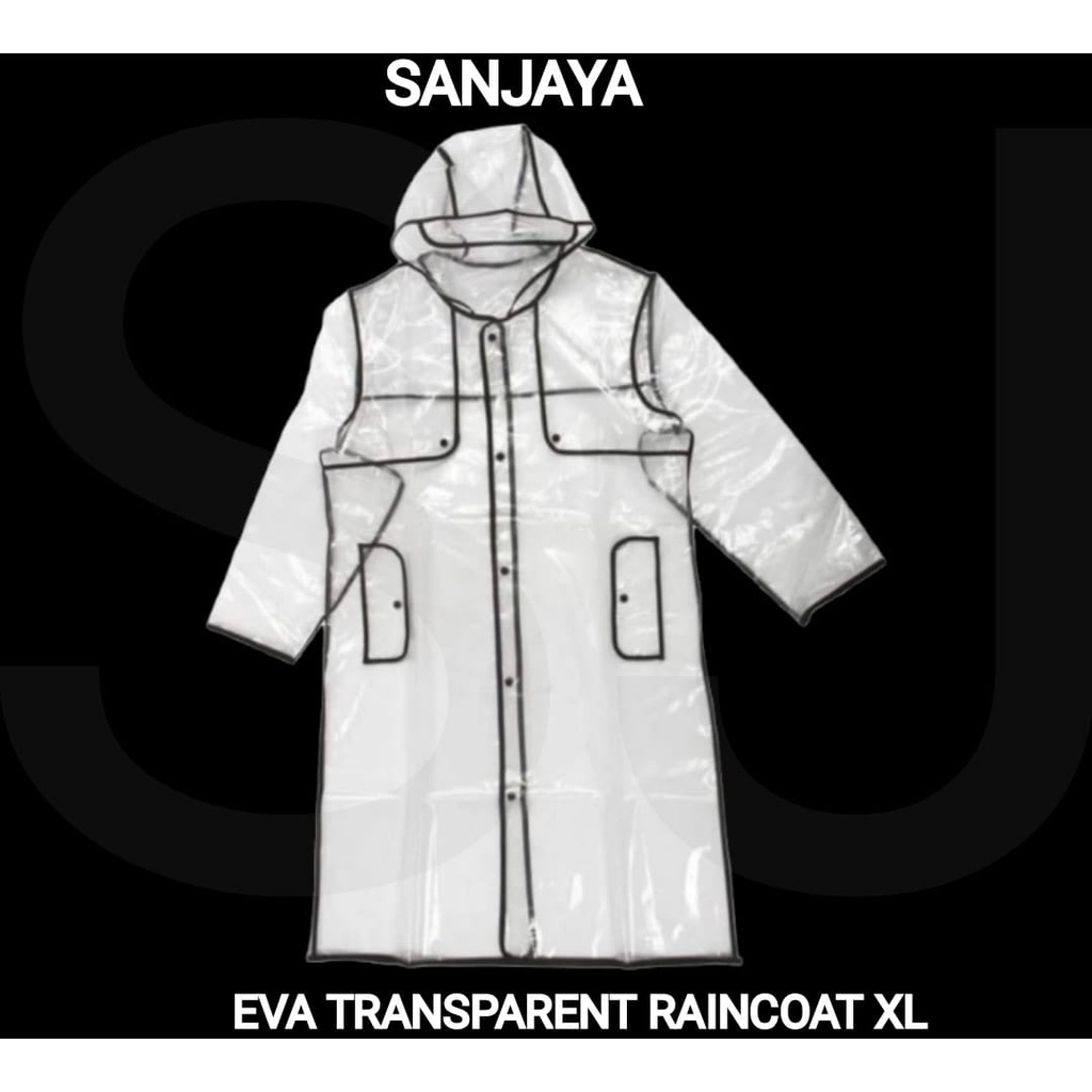 JAS HUJAN TRANSPARAN / JAS HUJAN BENING / MANTOL / JAS HUJAN DEWASA / RAINCOAT / EVA TRANSPARENT RAINCOAT