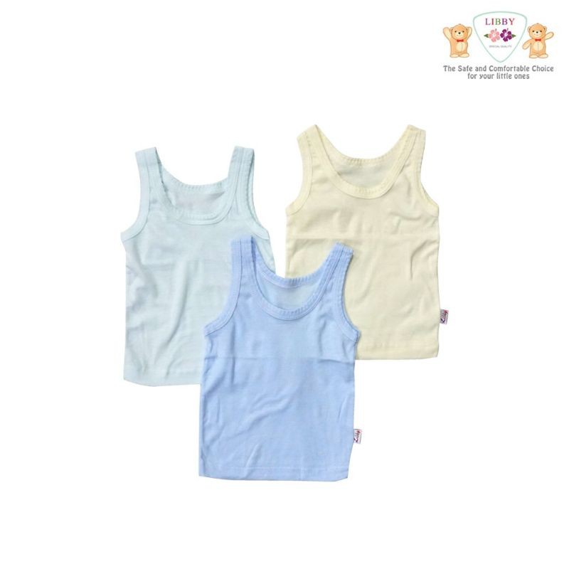 LIBBY Singlet bayi NB, S, M, L/ Libby Kaos Kutang Bayi