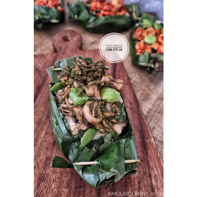 

[COD] Nasi bakar cumi pete cabe IJO [COD]