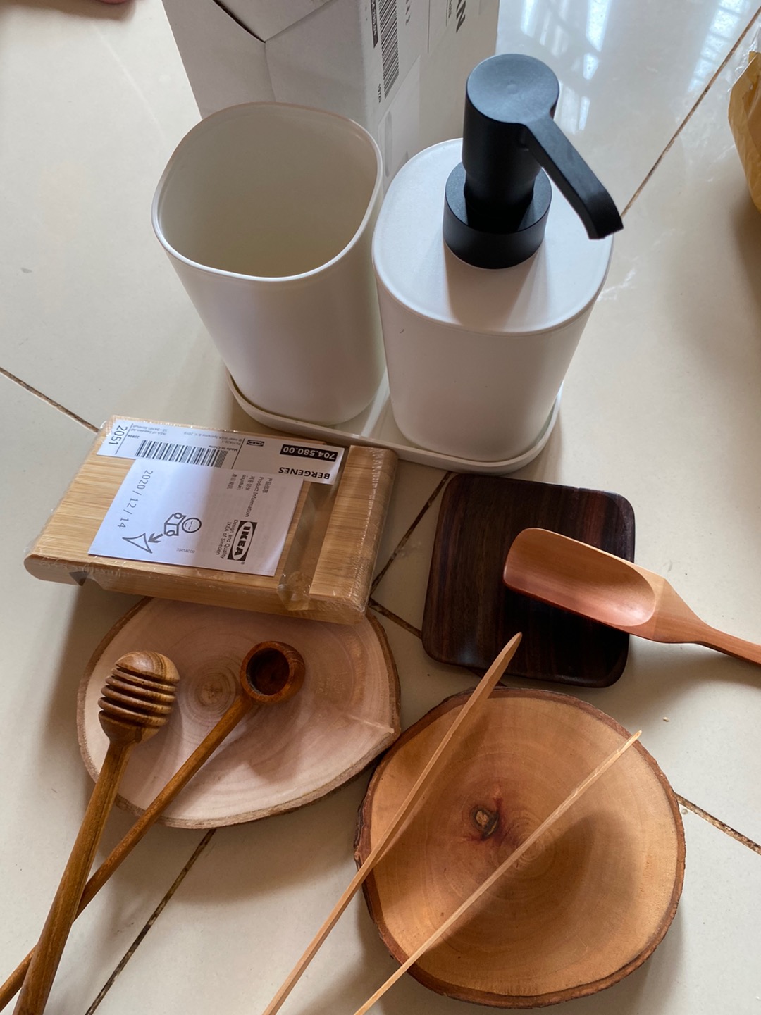 Alas Gelas Kayu Wood Coaster Tatakan Minum Peralatan Dapur Prop Foto Dekorasi Rumah 1pcs