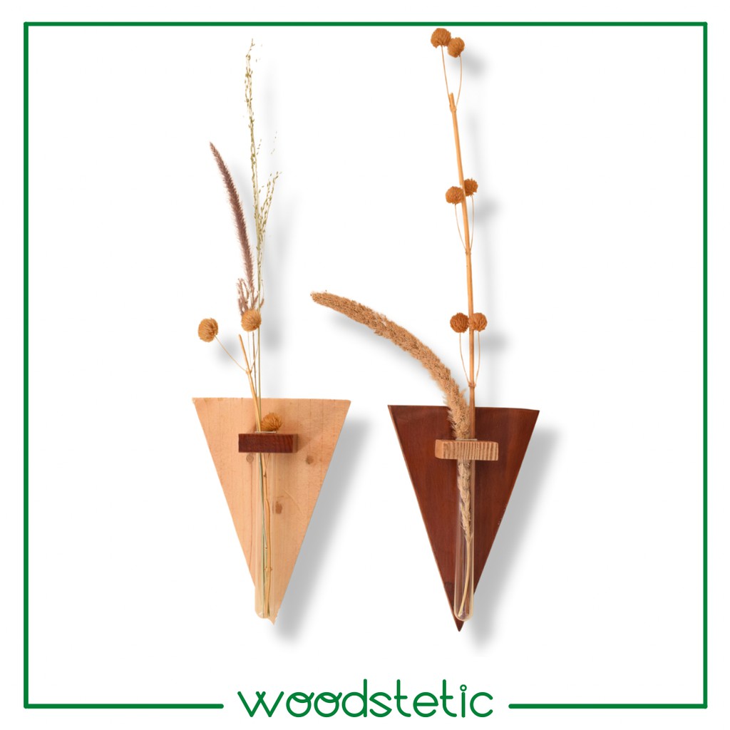 Vas Bunga Gantung Kaca Bunga Pot Tanaman Air Tempel Dinding Hiasan Dinding Vintage Vas Dried Flower 