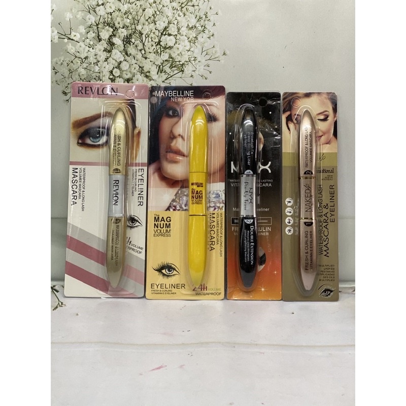 ✨NAGIHI✨ (PER 1 PCS) MASCARA 2 IN 1 EYELINER