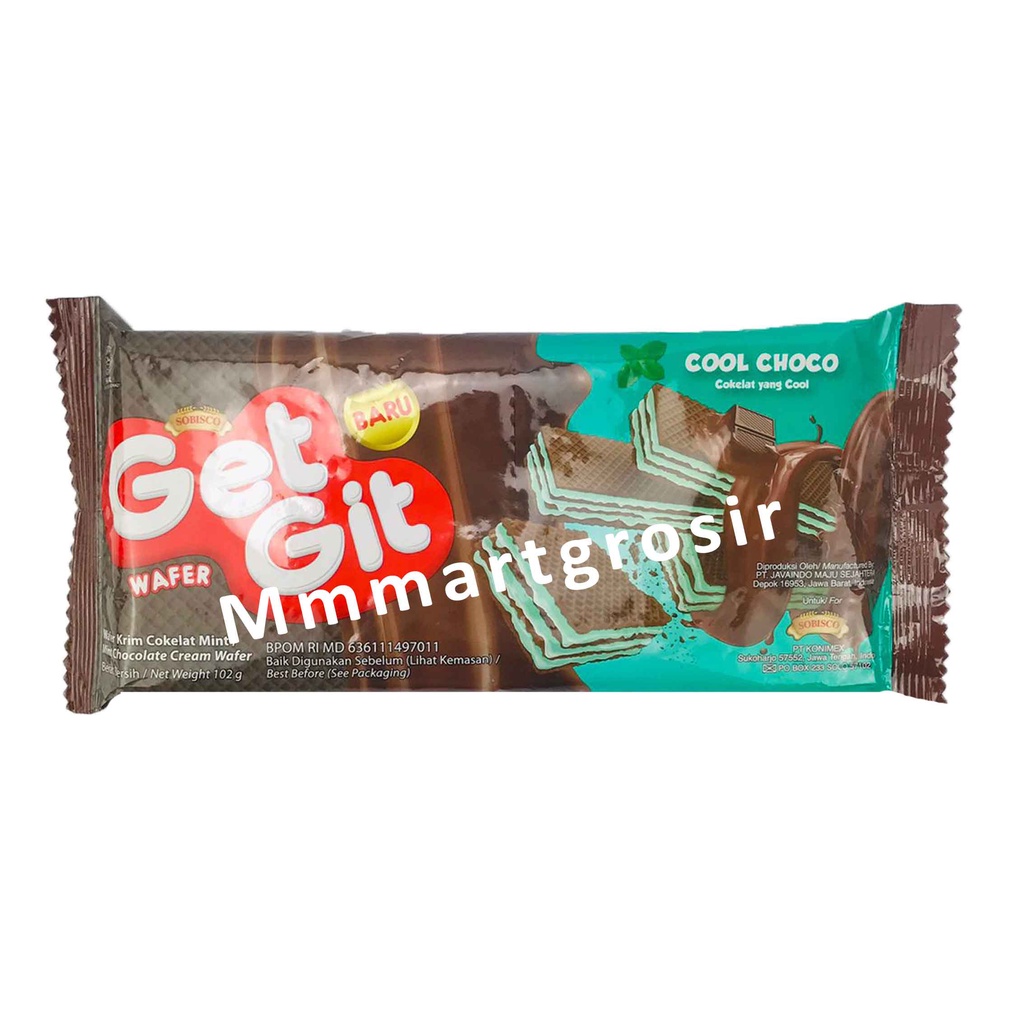 Wafer Get Git / Wafer Cool Choco / Dengan Krim Cokelat Mint / Wafer Renyah