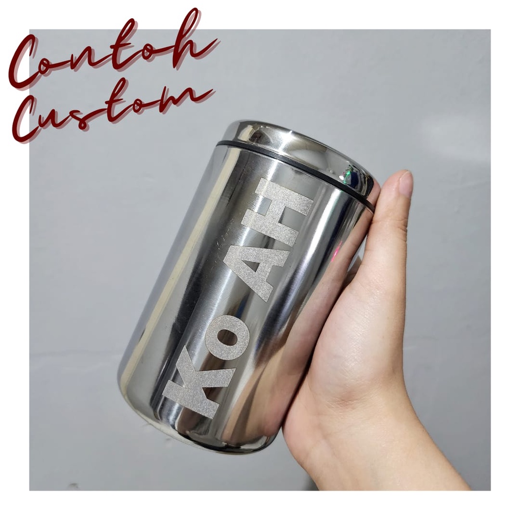 Mug Stainless Steel CT 48 + Custom Nama