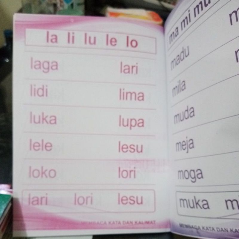 Buku Cepat Pintar Membaca Kata &amp; Kalimat (21×29cm)