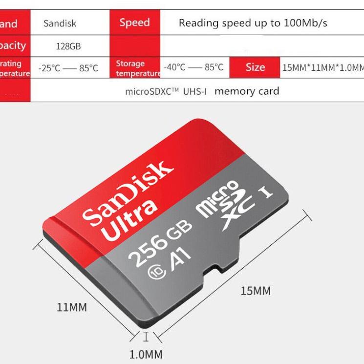 A-42 【Local】Memory Card 32GB 64GB 128GB 256GB Micro SD Card Class10 Memory Card Original GDK2
