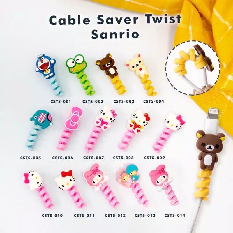 PELINDUNG UJUNG KABEL CARGER LUCU SPIRAL