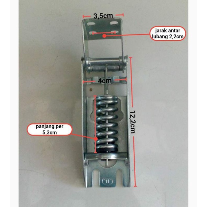 Engsel pintu friser frezerr Box 1 set 2pc