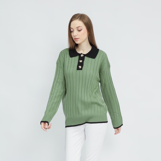 Yuna Polo knit Oversize Rajut