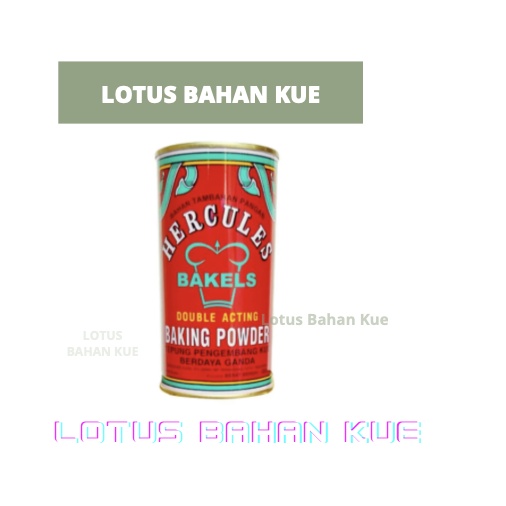 

HERCULES BAKING POWDER KALENG 450 GRAM / HERCULES DOUBLE ACTING