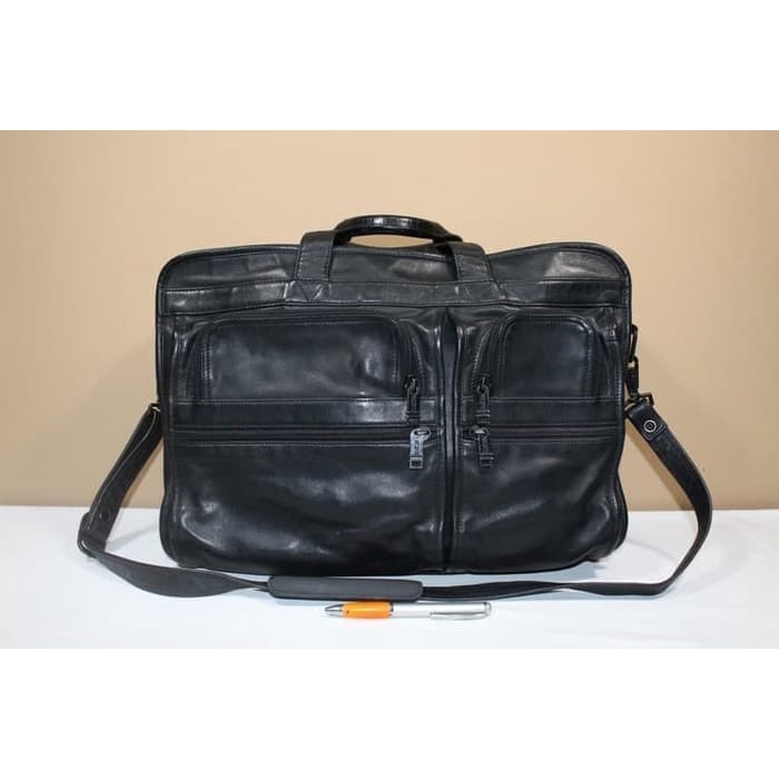 Briefcase- Tas Pria Branded Tumi Sling Selempang Leather Messenger Original -Briefcase