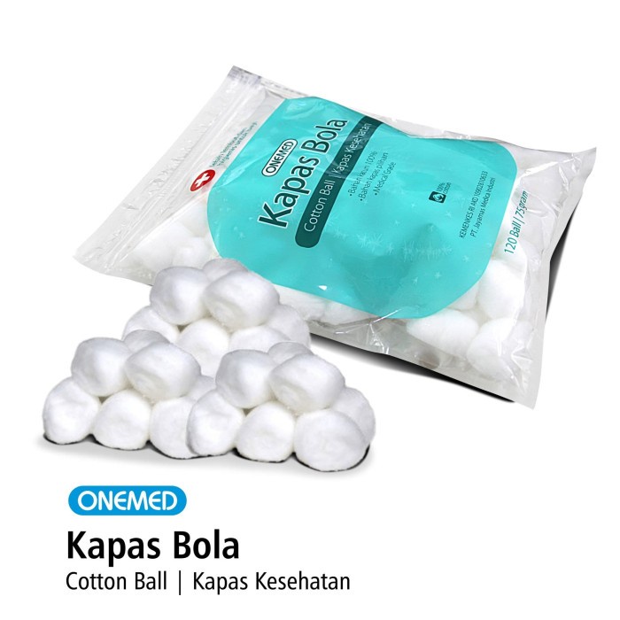 Kapas Bola Onemed Pack Isi 120 Ball OJ2