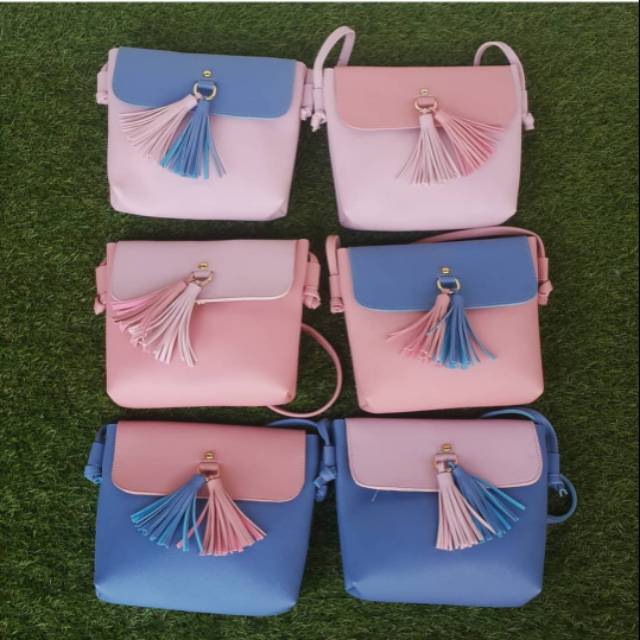 Sling bag minisho / tas kekinian / sling bag / tas murah / tas hp /tas kuncir /tas wanita