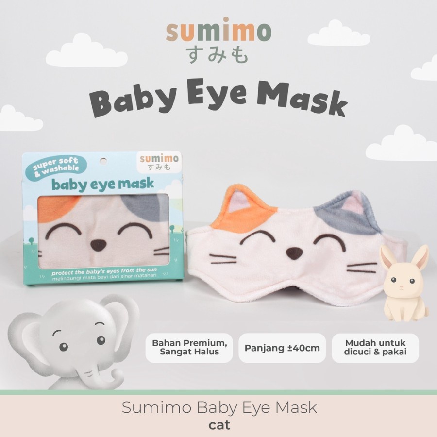 Eye Mask Baby Sumimo Pelindung Penutup Mata Bayi Kacamata Jemur Animal