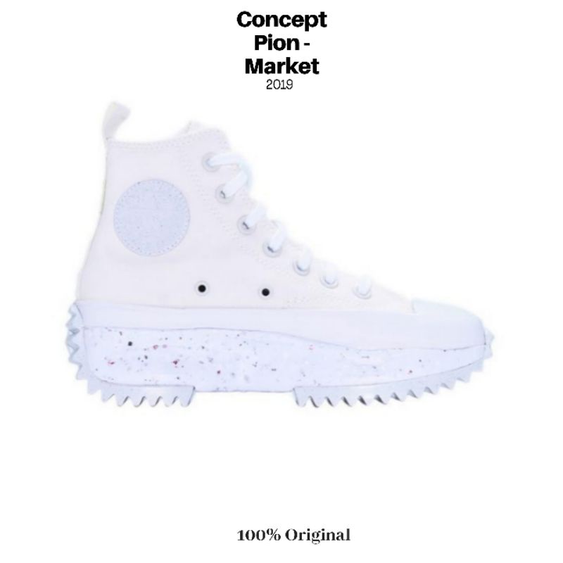 Converse Run Star Hike Crater Foam HI Egret/Egret/White