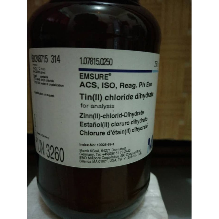 MERCK 107815 Tin II chloride dihydrate for analysis cap. 250 gr