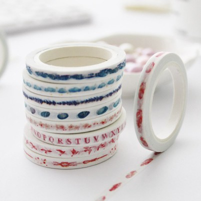 

HI023 Washi Tape Mini 5mm Elegan Style untuk Scrapbook Diary Jurnal