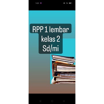 

rpp 1 lembar kelas 2 semester 2