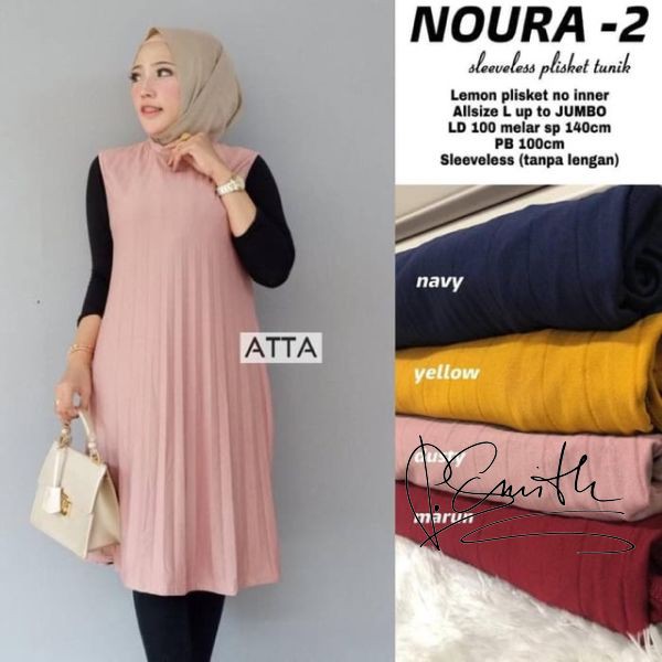 TERMURAH TUNIK CASSA OUTER PLISKET SLEVELESS TANPA LENGAN