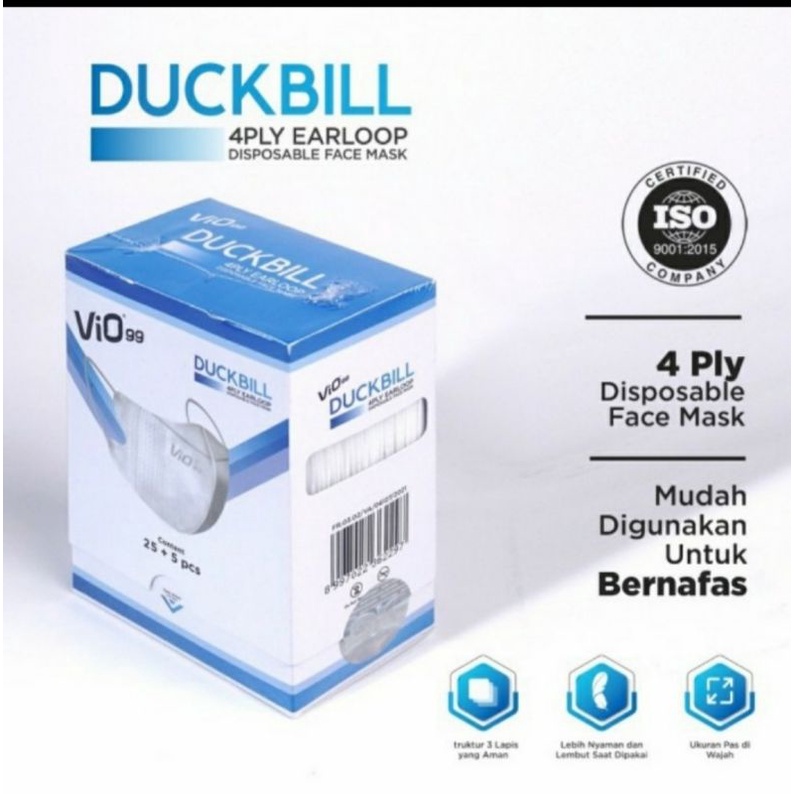 Masker Duckbill Vio99 izin KEMENKES