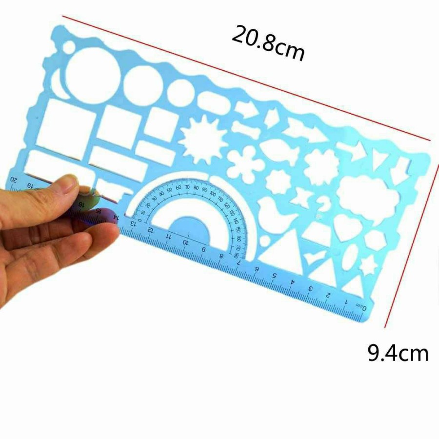 

Penggaris Bentuk / Penggaris Siru isi 2 pcs Panjang 20 cm