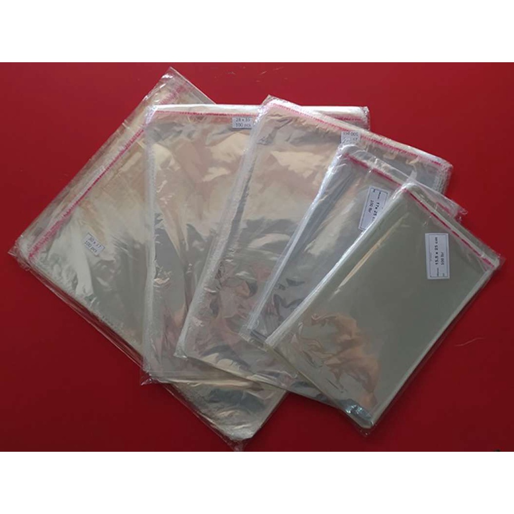 

Plastik OPP ada perekat untuk Packing kemasan/plastik undangan/plastik souvenir tebal 0.03mm