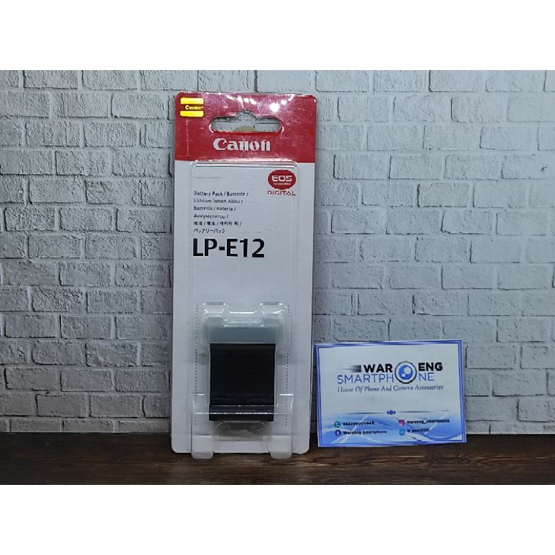 Baterai Canon LP E12 Untuk Canon M2 M10 M100 Canon 100D Baterai Canon Battery Canon LP E12