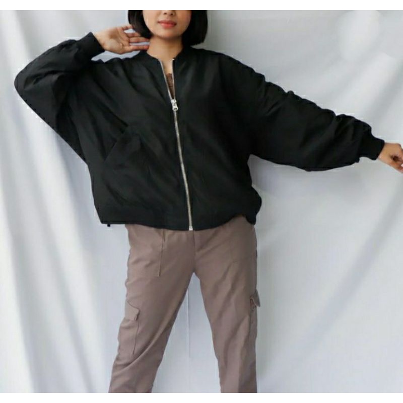 jaket bomber wanita rebaru (bomber)