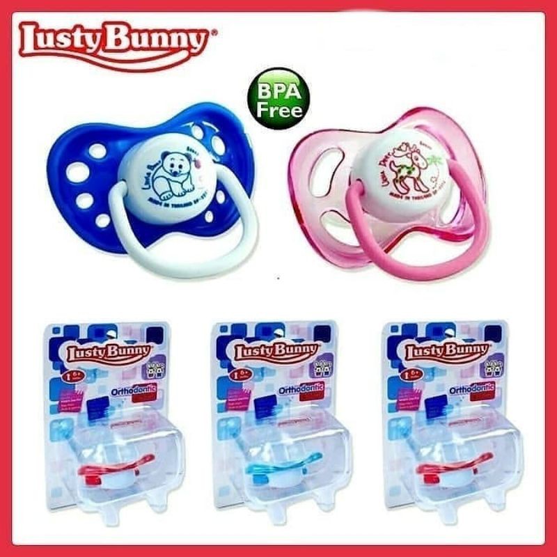 LustyBunny Silicone Pacifier Dot Bayi