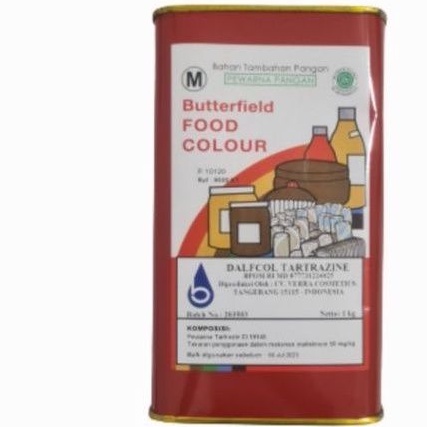 

Dark red 3701 pewarna makanan Butterfield 1kg bubuk HALAL BPOM