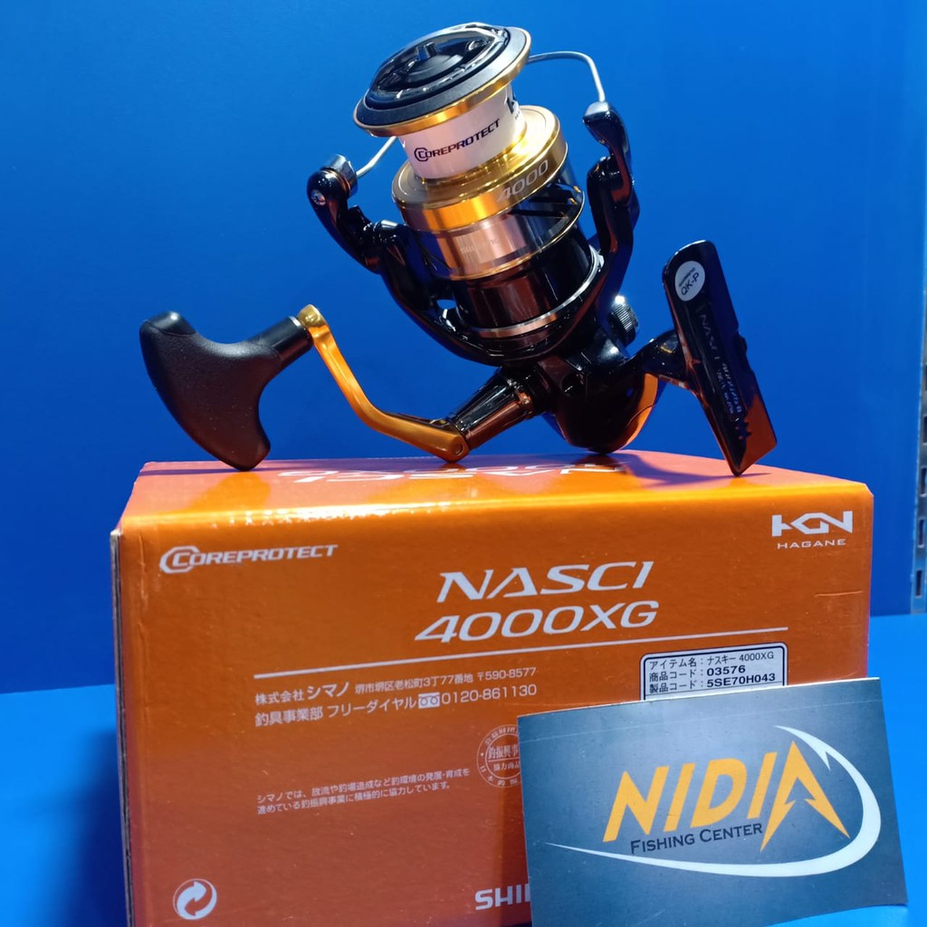 Reel Spinning Shimano Nasci 4000xg Shopee Indonesia