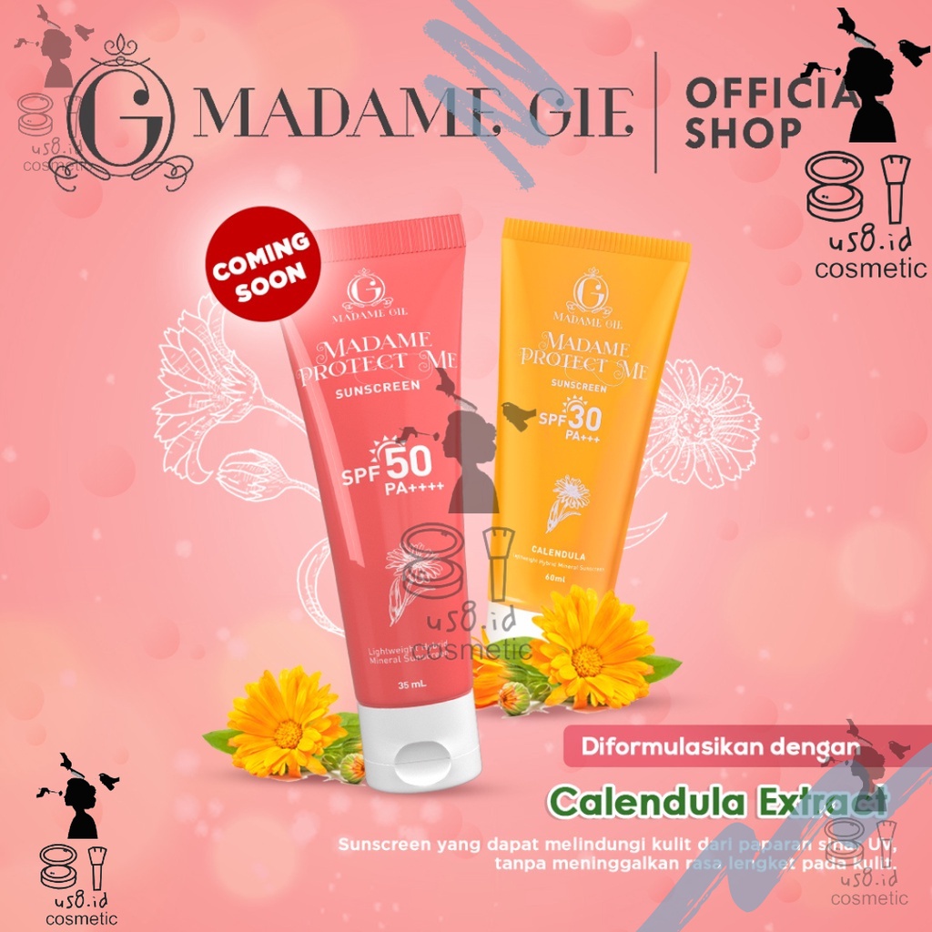 Madame Gie Madame Protect Me Sunscreen SPF 30+++ || madam gie SkinCare || Sunscreen || Madame Protect Me Let's Glow Tinted Sunscreen SPF 50 PA ++++