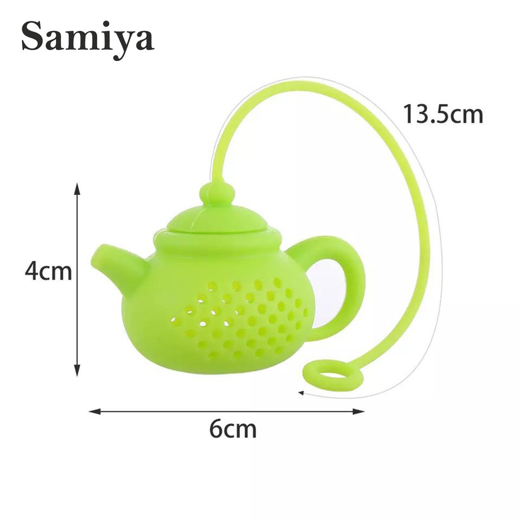 saringan teh silikon / silicone tea bag filter infuse strainer / cute silicone teapot infuser