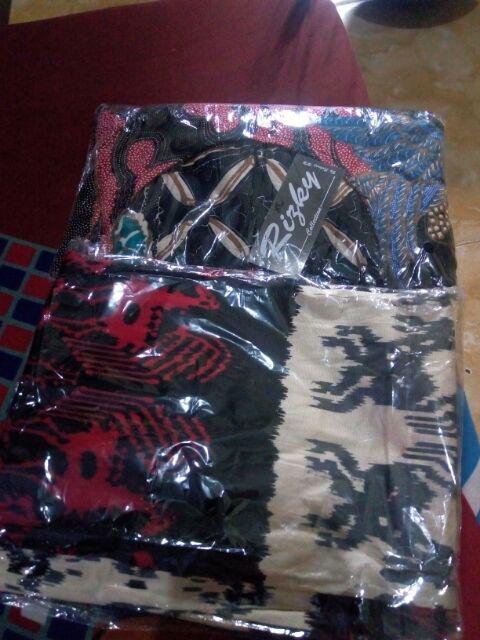 Cod Tunik Dress Batik/top Motif Tenun/atasan Etnik Katun Strech Ory Merk Rizky Size S M L Xl